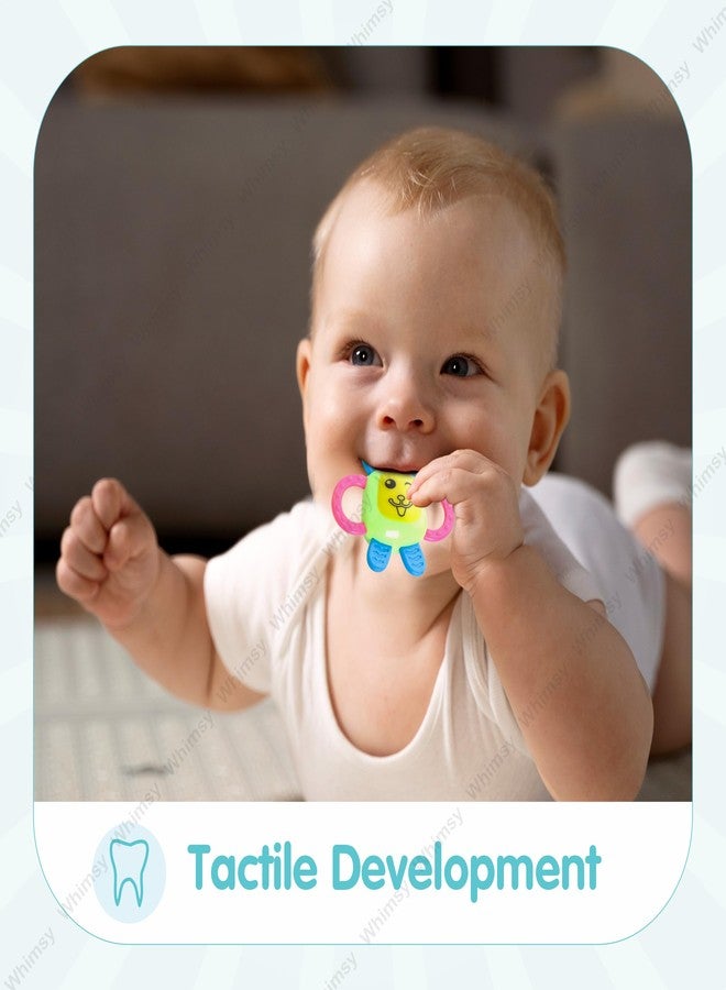 Whimsy Baby Kinder Rattle Set for 0-6 Months Old Baby, Non-Toxic, 100% BPA Free, Infant Grab, Spin & Shake Rattles, Colorful Rattles with 3 Pcs, Early Educational Sensory Toy, BIS Approved - Image 5